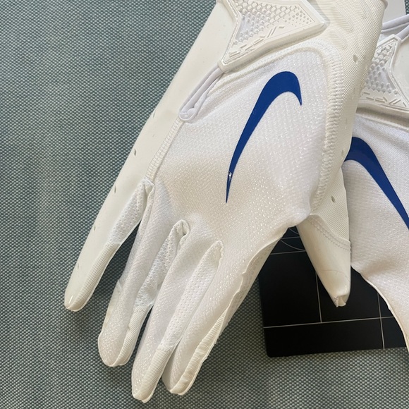 Nike Vapor Jet Magnigrip White/Blue Football Gloves Men's Size XL - Picture 3 of 8